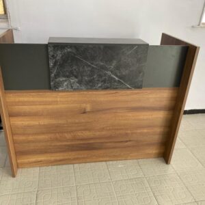 Elite Contemporary Wood & Marble Reception Desk (1.2M)