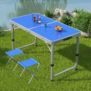 Foldable Outdoor Camping Table and Chairs