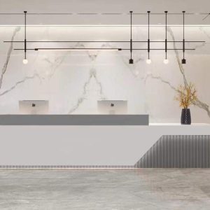 Yolanda Modern High-End Reception Desk (2.4M)