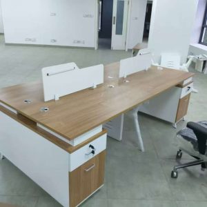 Elite 4-Seater Modular Office Workstation with Integrated Storage