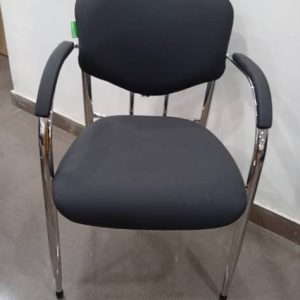 Modern Steel-Frame Office Visitor Chair
