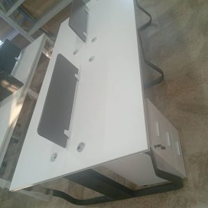Apex 4-Person Minimalist Dual-Facing Workstation