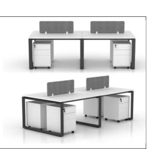 Zenith 4-Person Industrial Modular Workstation
