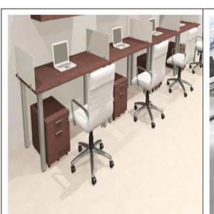 Veloce Horizon Workstation with Mobile Pedestals