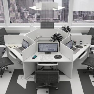 Summit 6-Person Star Pod Workstation