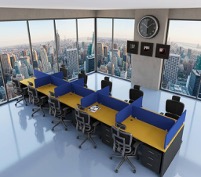 Vanguard Zenith 10-Person Back-to-Back Workstation System
