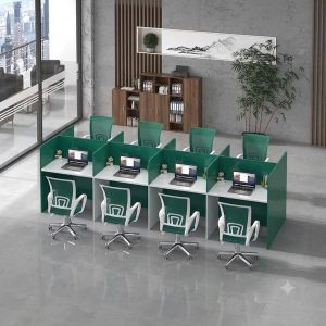 Aura Streamline 8-Person Dual-Facing Cubicle Workstation