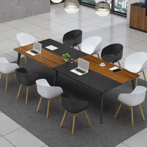 Dual-Tone Dual-Sided Hybrid Executive Conference Table