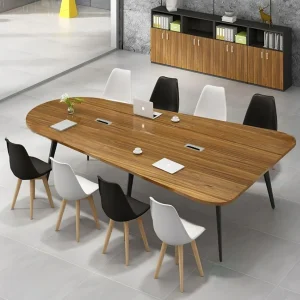 Horizon Mid-Century Oval Executive Conference Table