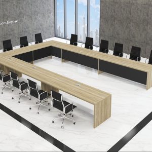 Vanguard Large-Scale Modular U-Shaped Boardroom Table
